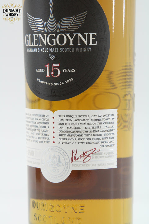 Glengoyne - 15 Year Old - Commemorating The 20 Year Anniversary With Glengoyne - One Of 280 Bottles