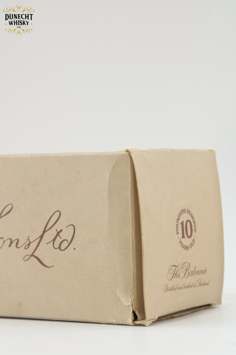 Balvenie - 10 Years Old - Founder's Reserve - Cognac Bottle 1990's + Miniature