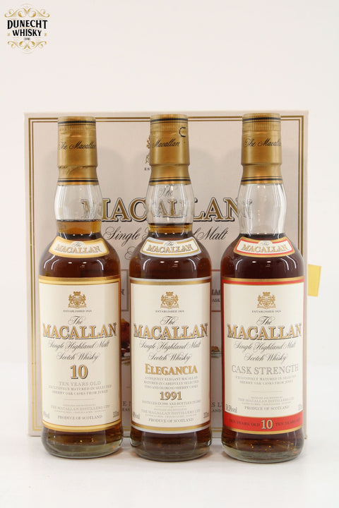 Macallan - Travellers Choice - 3x33.3cl - Including Cask Strength 10 Years Old 58.5%