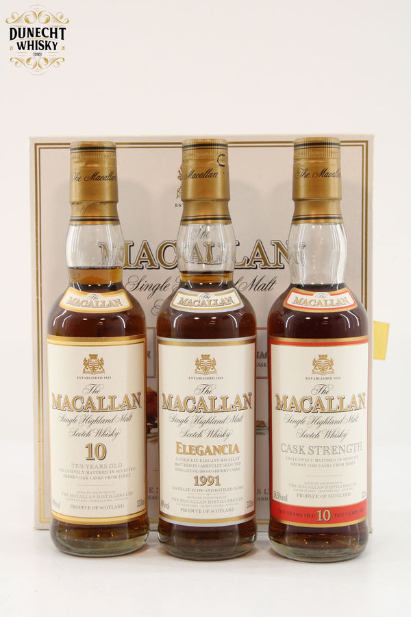 Macallan - Travellers Choice - 3x33.3cl - Including Cask Strength 10 Years Old 58.5%