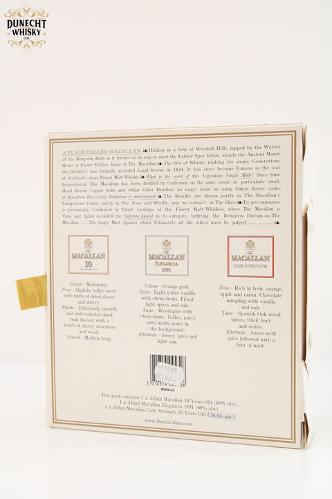 Macallan - Travellers Choice - 3x33.3cl - Including Cask Strength 10 Years Old 58.5%