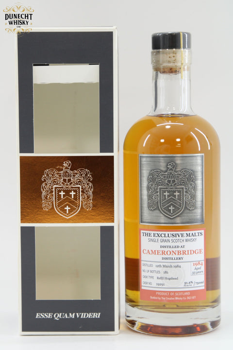 Cameronbridge - 33 Years Old - 1984 Single Cask #19291