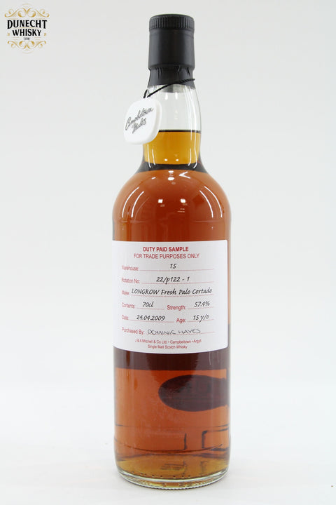 Longrow - 15 Years Old - 2009 Duty Paid Sample - Fresh Palo Cortado