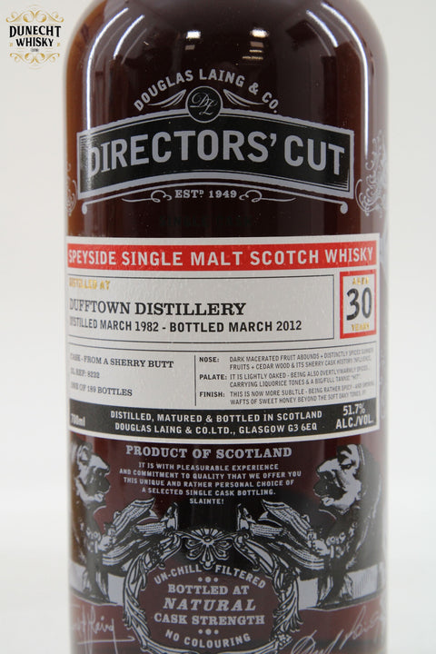 Dufftown - 30 Years Old - 1982 Directors' Cut