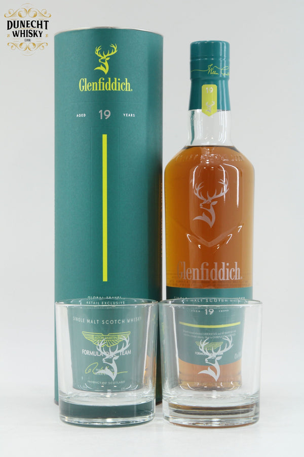 Glenfiddich - 19 Years Old - Aston Martin Formula 1 Team + Glasses