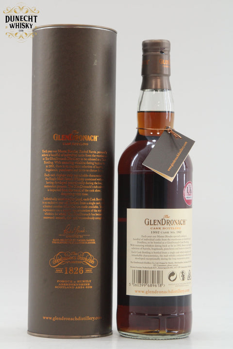 Glendronach - 27 Years Old - 1992 - Single Oloroso Cask #182 - UK