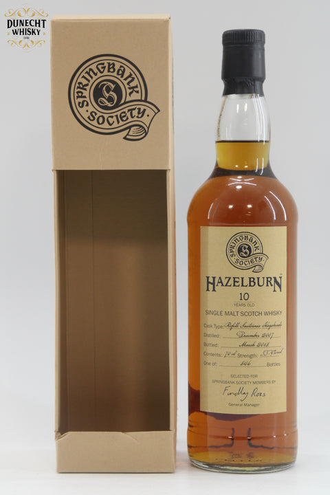 Hazelburn - 10 Year Old 2007 Sauterness - Springbank Society