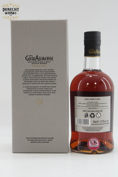 GlenAllachie - 12 Years Old - 2008 Single Cask #1867 - UK Exclusive