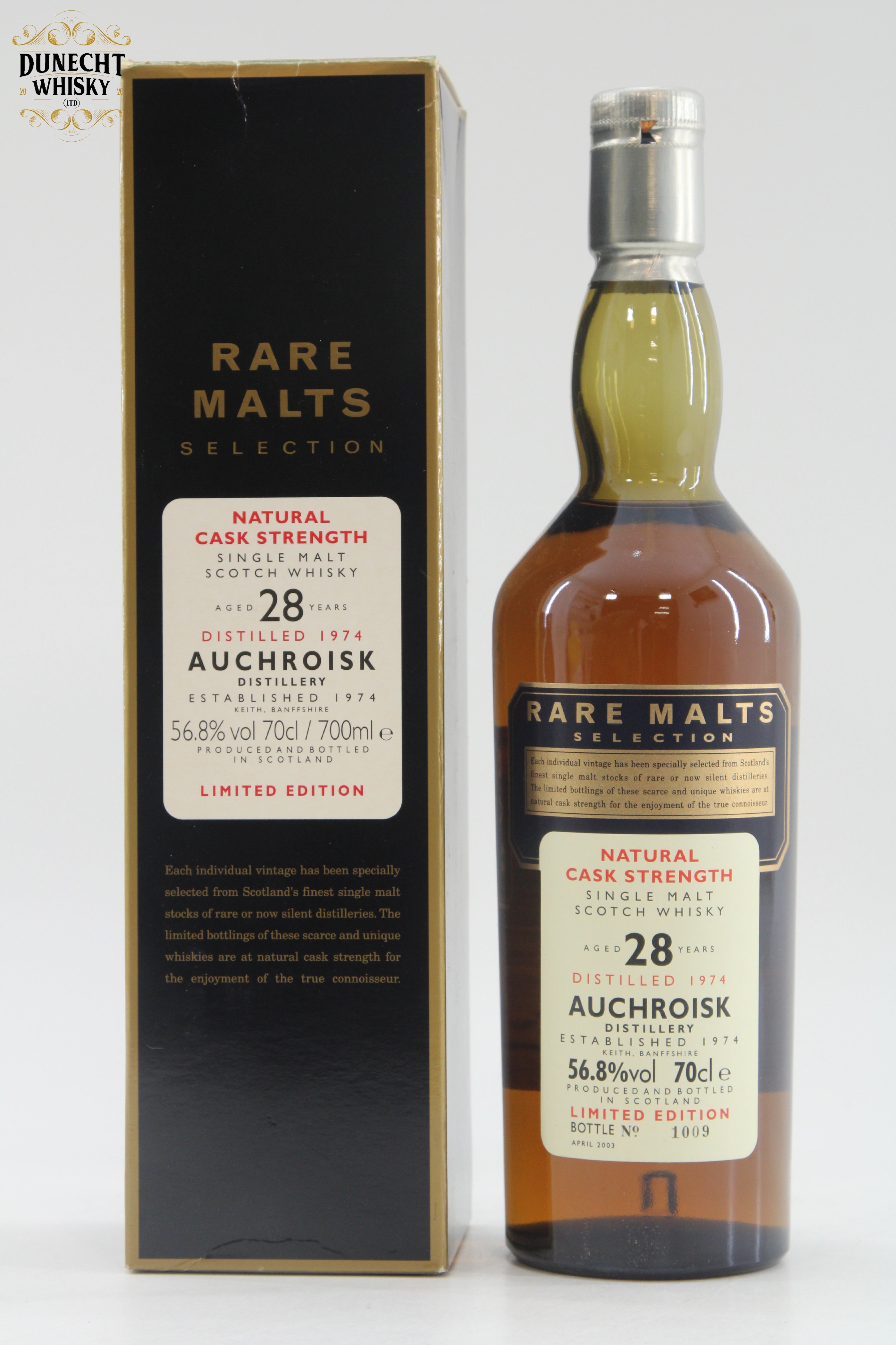 Auchroisk - 28 Year Old 1974 - Rare Malts (56.8%) – Dunecht Whisky