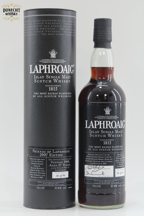 Laphroaig 1980 27 Year Old Friends Of Laphroaig Edition - One of 94 Bottles