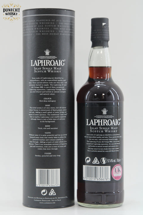Laphroaig 1980 27 Year Old Friends Of Laphroaig Edition - One of 94 Bottles