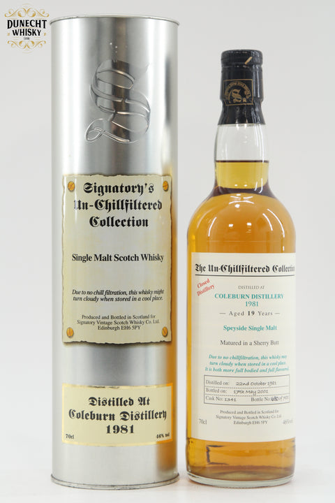 Coleburn - 19 Year Old (1981) Signatory Vintage