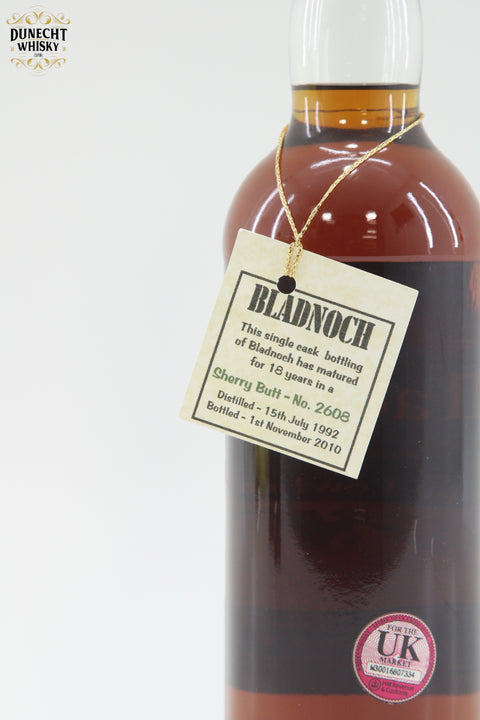 Bladnoch - 18 Year Old - 1992 Single Cask 2608