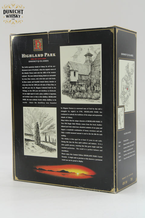 Highland Park 12 Year Old Limited Edition Crystal Decanter 1990s