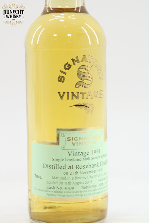Rosebank - 12 Year Old (1991) Signatory Vintage