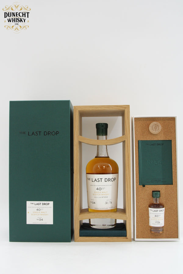 Auchentoshan - 40 Years Old - The Last Drop Release No.34 + Matching Mini 5cl