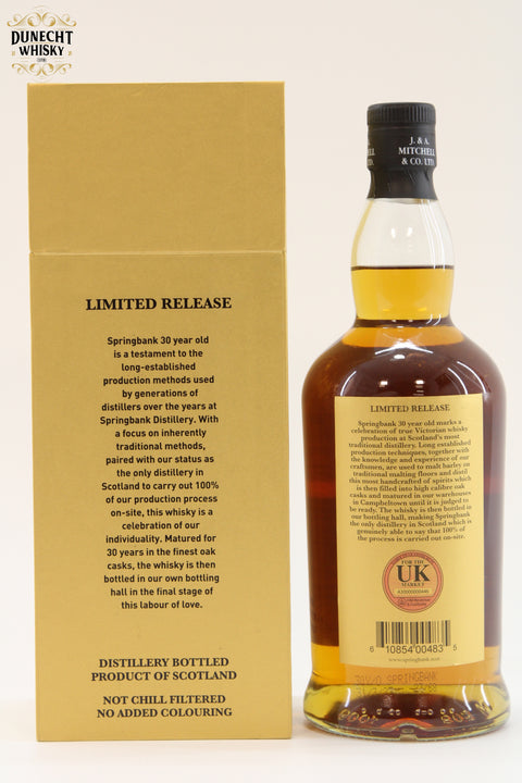 Springbank 30 Year Old 2023 Release
