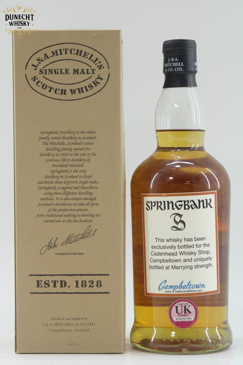 Springbank 10 Year Old Marrying Strength - 2013 Release