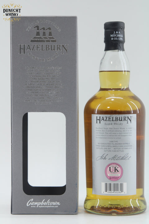 Hazelburn 2007 9 Year Old Barolo Cask