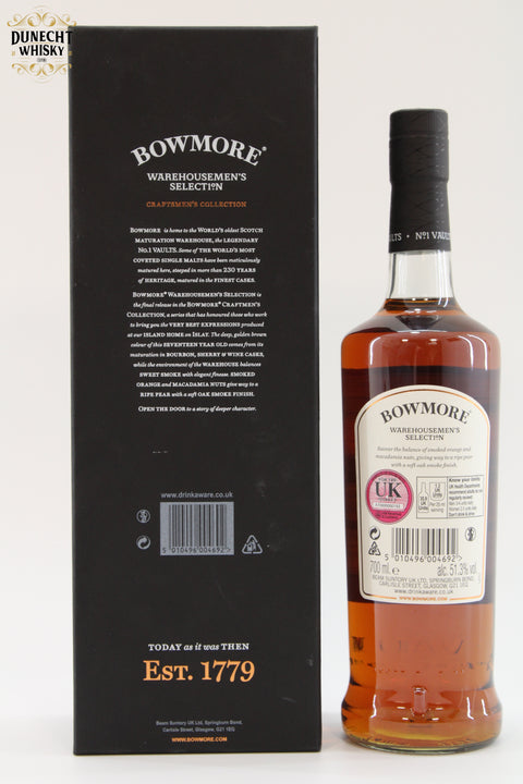 Bowmore 1999 Warehousemen's Selection 17 Year Old / Distillery Shop