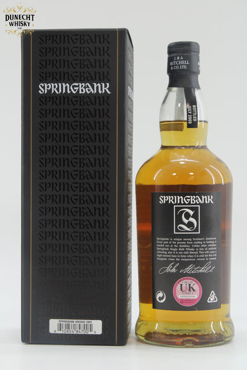 Springbank - Vintage 2001 (Batch 1)
