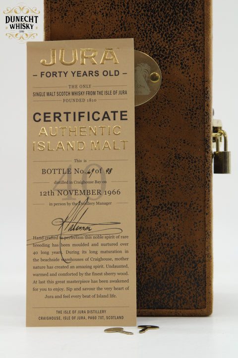 Jura 40 Year Old 1966 - Bottle 49 of 98