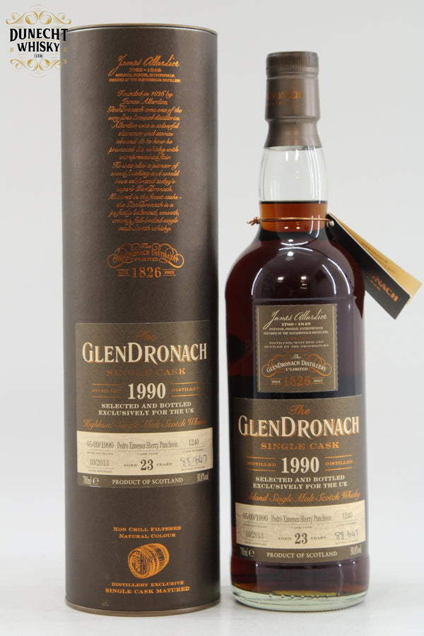 Glendronach - 23 Year Old 1990 - Single Cask #1240 - UK Exclusive