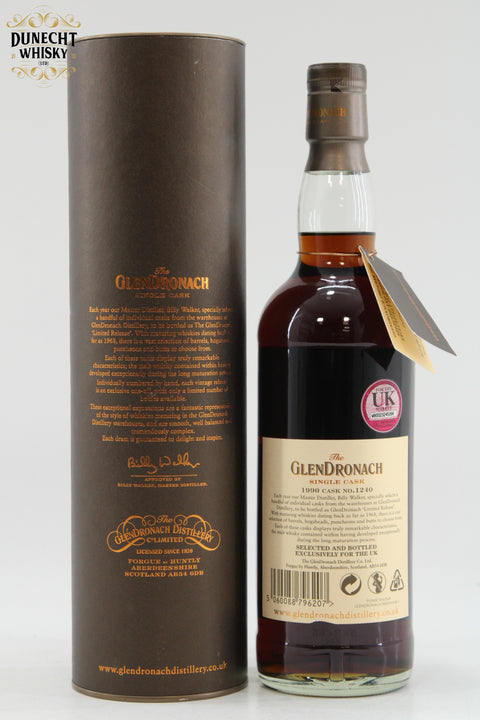 Glendronach - 23 Year Old 1990 - Single Cask #1240 - UK Exclusive