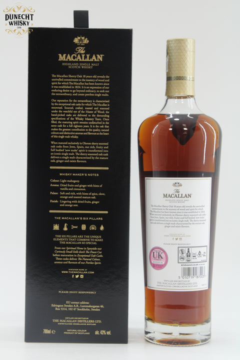 Macallan - 18 Years Old - Sherry Oak - 2020 Release
