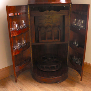 Whisky Glass and Bottle Cabinet