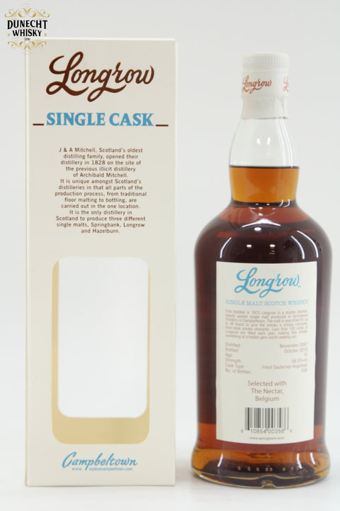 Longrow 2007 Single Sauternes Cask 10 Year Old / The Nectar