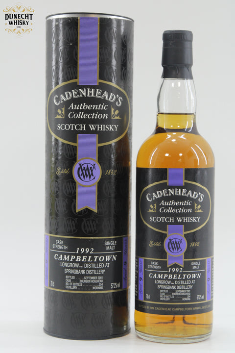 Longrow 1992 Cadenhead's Authentic Collection 9 Year Old