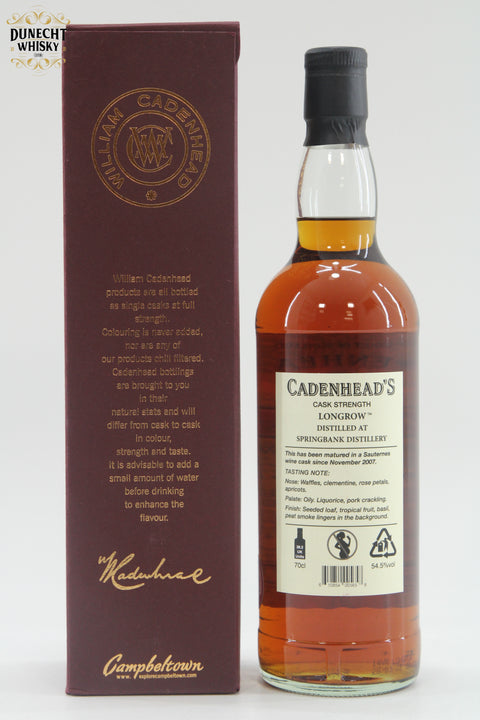 Longrow 2007 Cadenhead's 14 Year Old Wine Cask