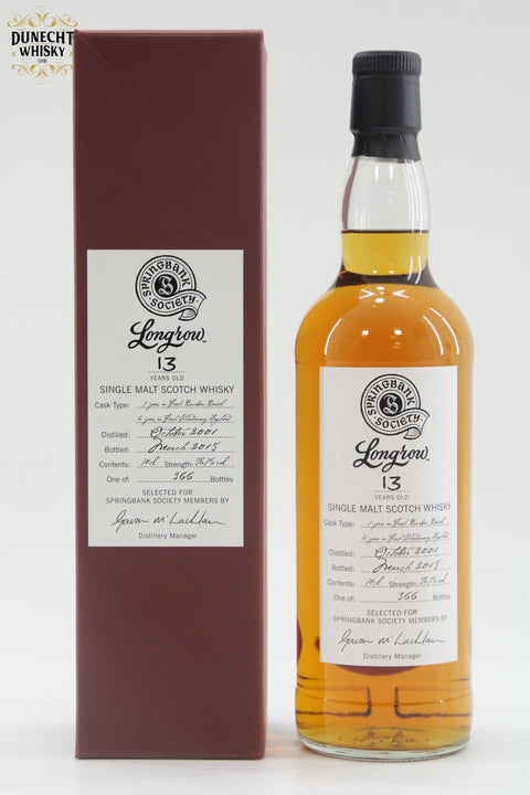 Longrow 2001 13 Year Old Society Bottling