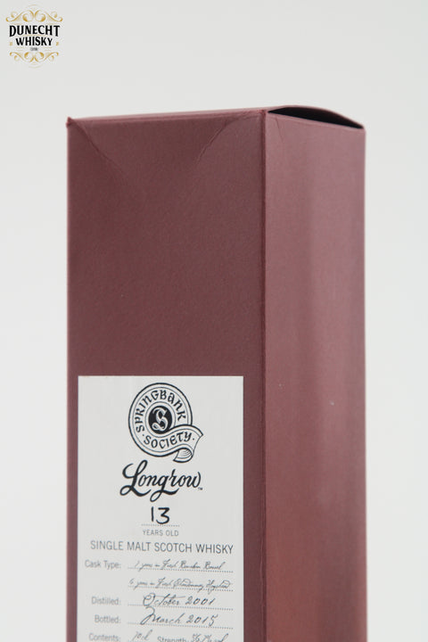 Longrow 2001 13 Year Old Society Bottling