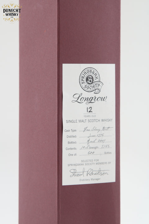 Longrow 1996 12 Year Old Society Bottling