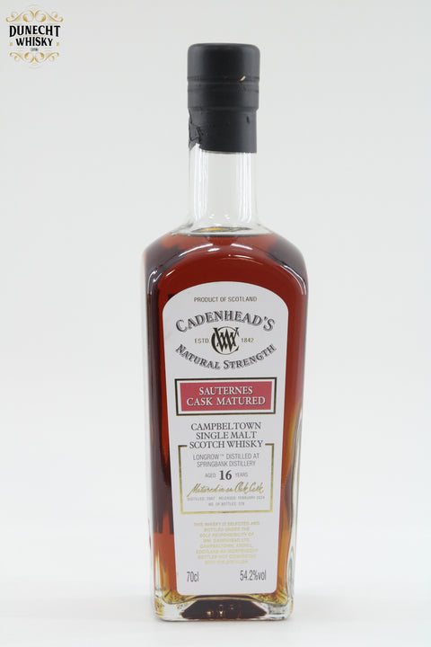 Longrow 2007 Cadenhead's Sauternes Cask 16 Year Old