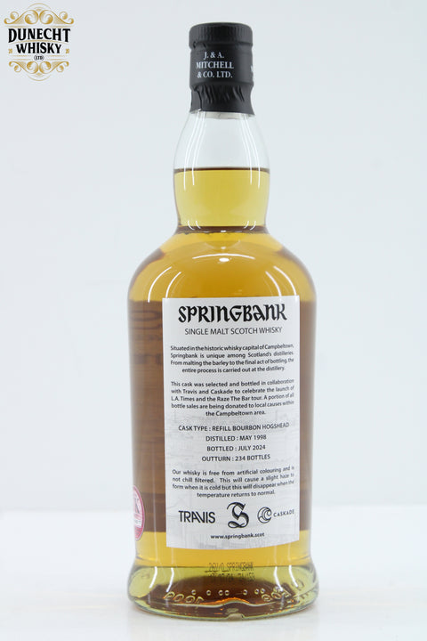 Springbank 1998 26 Year Old Travis Raze The Bar