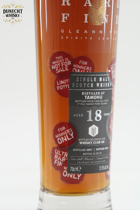 Tamdhu 2007 18 Year Old Rare Find Bottled 2025