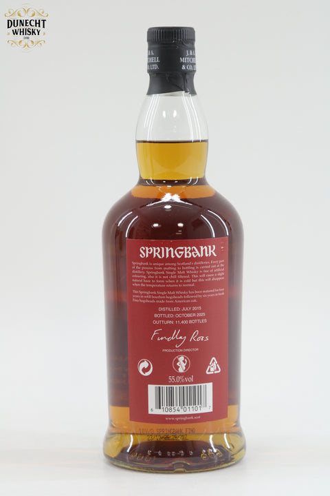 Springbank 10 Year Old Fino Sherry 2025 Release
