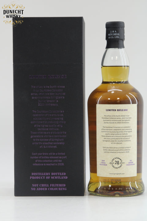 Springbank 29 Year Old 2026 - Countdown Collection