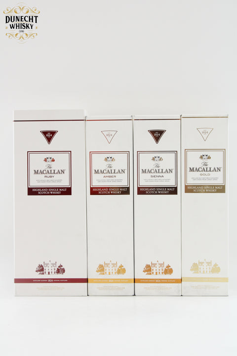 Macallan - Gold, Amber, Sienna & Ruby - 1824 Series (4 x 70cl)