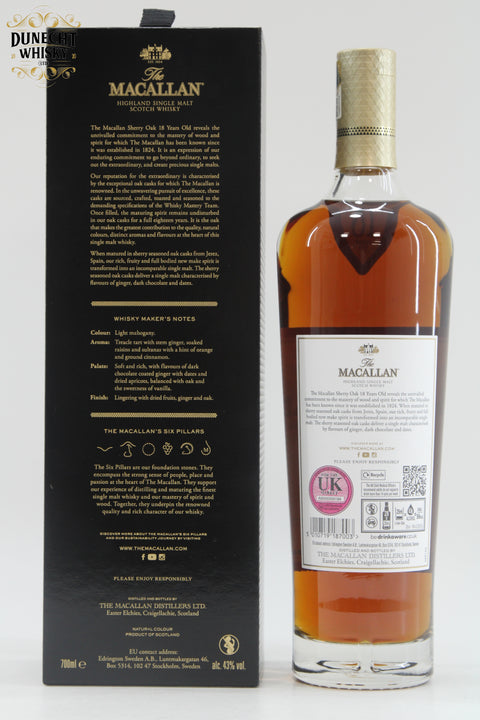 Macallan - 18 Years Old - Sherry Oak - 2024 Release