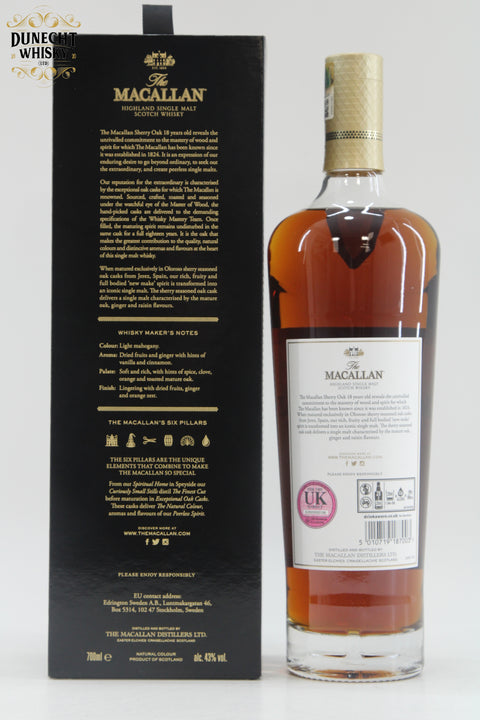 Macallan - 18 Years Old - Sherry Oak - 2020 Release
