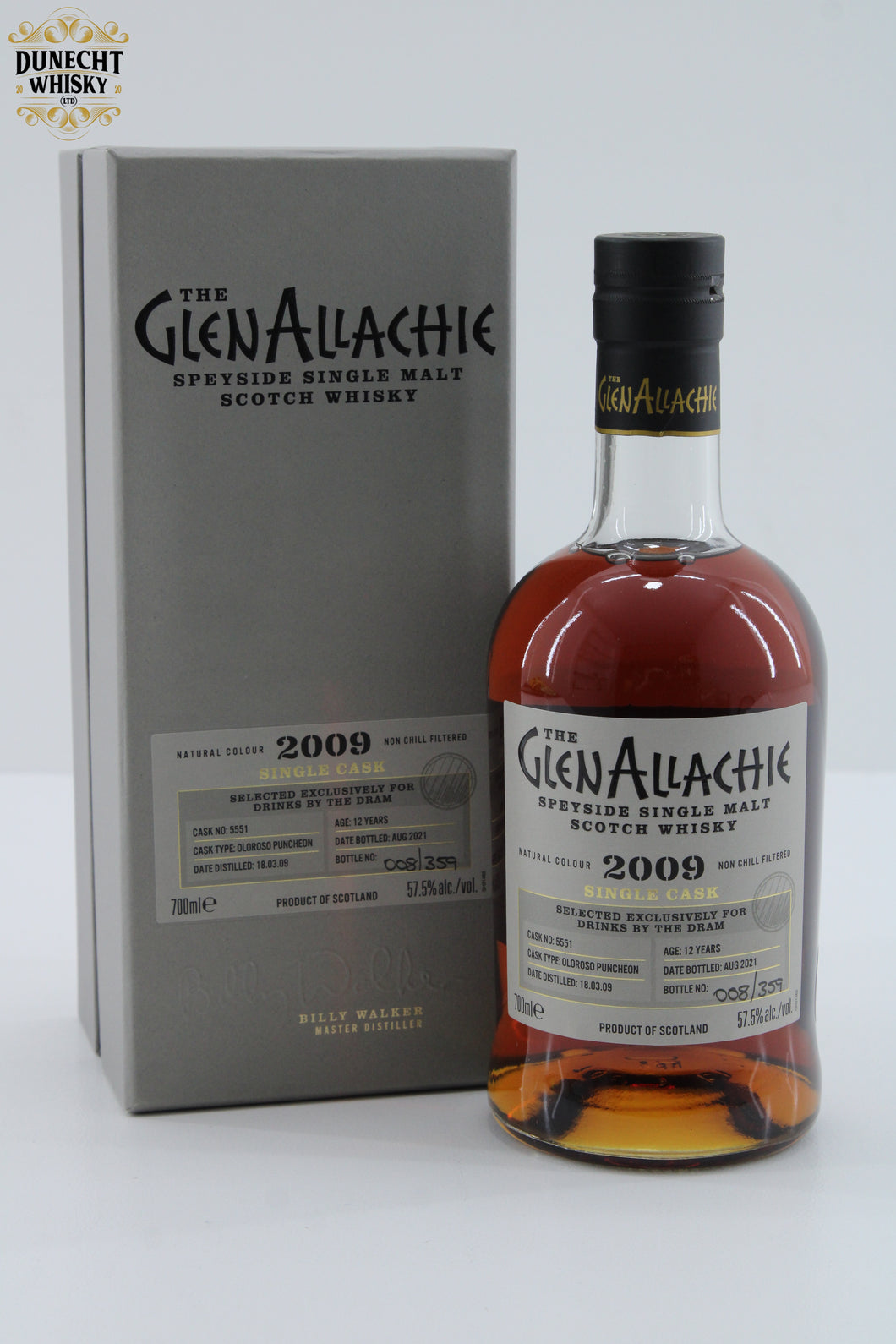 GlenAllachie 2009 12 Year Old Single Cask #5551 For Drinks By The Dram