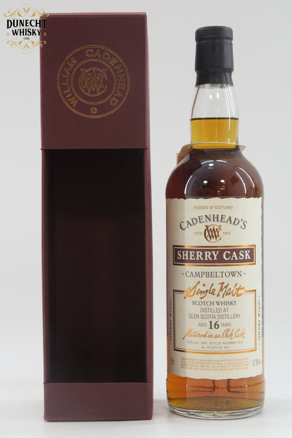 Glen Scotia 2000 Cadenhead's 16 Year Old Sherry Cask